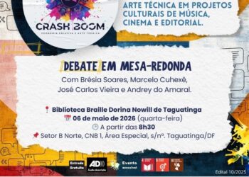 Projeto Crash Boom promove debate sobre bastidores da economia criativa em Taguatinga