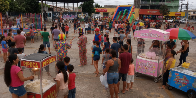 Projeto Vem Pra Praça leva programação gratuita para crianças na Praça Cultural do CPA II