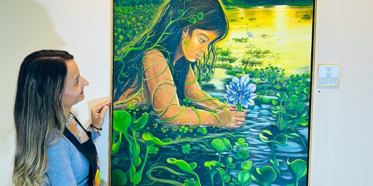 Artista de Cáceres leva exposição sobre o Pantanal para Cuiabá