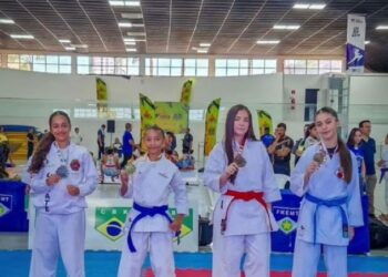 Atleta de associação de karatê de Cuiabá garante vaga nos Jogos Escolares Brasileiros após título estadual