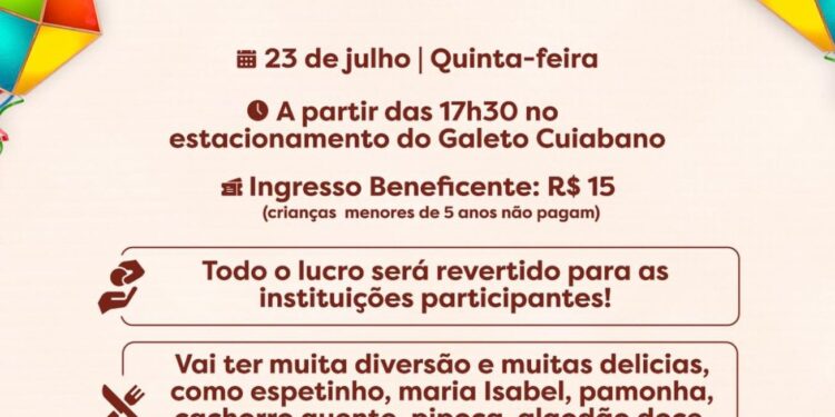 Quermesse beneficente reúne comidas típicas e atrações em Cuiabá nesta quinta-feira