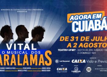 Musical sobre os Paralamas do Sucesso chega a Cuiabá com sessões no Teatro da UFMT