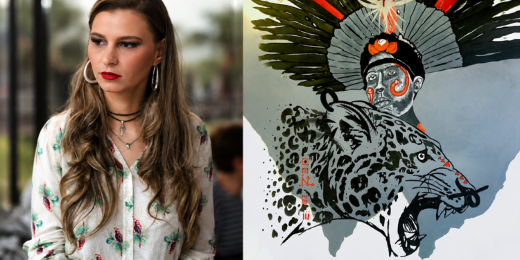 Nadja Lammel une memória familiar, cultura e natureza de MT em pinturas
