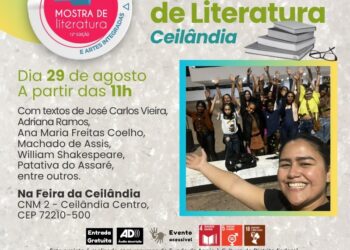 Flash Mob de Literatura surpreende público e leva autores clássicos e contemporâneos à Feira da Ceilândia