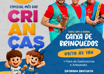 Sesc Cáceres realiza feira especial de Dia das Crianças com música e recreação