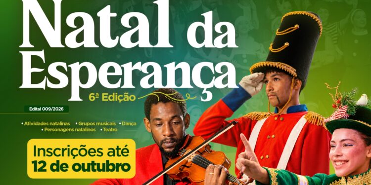 Natal da Esperança 2026 abre seleção para atrações artísticas em Lucas do Rio Verde